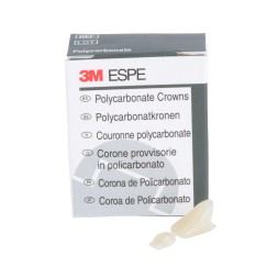 3M™ Couronnes provisoires en polycarbonate  pour dents antérieures et prémolaires, P-68