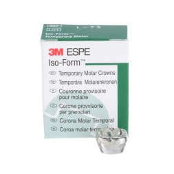 3M™ Iso-Form™, Couronnes provisoires en étain argent pour molaires permanentes,  L-73