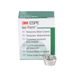 3M™ Iso-Form™, Couronnes provisoires en étain argent pour molaires permanentes,  L-74 