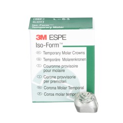 3M™ Iso-Form™, Couronnes provisoires en étain argent pour molaires permanentes,  L-63