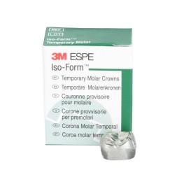 3M™ Iso-Form™, Couronnes provisoires en étain argent pour molaires permanentes,  U-64