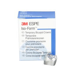 3M™ Iso-Form™, Couronnes provisoires en étain argent pour prémolaires permanentes,  L-58 