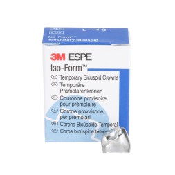 3M™ Iso-Form™, Couronnes provisoires en étain argent pour prémolaires permanentes,  L-49 