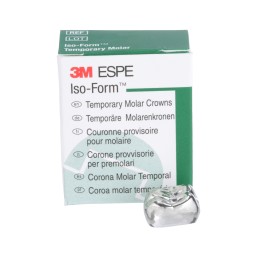 3M™ Iso-Form™, Couronnes provisoires en étain argent pour molaires permanentes,  U-78