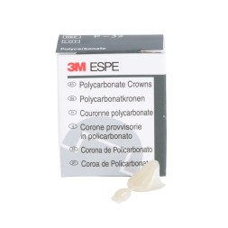 3M™ Couronnes provisoires en polycarbonate  pour dents antérieures et prémolaires, P-32 