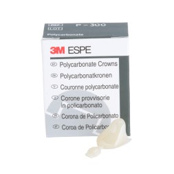 3M™ Couronnes provisoires en polycarbonate  pour dents antérieures et prémolaires, P-300