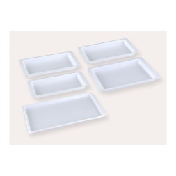 PLATEAUX JETABLES 18x28CM SANS COMPARTIMENT