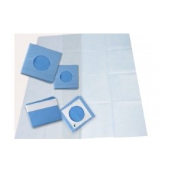 CHAMPS STERILES TROUES ADHESIFS - 50 x 50 CM